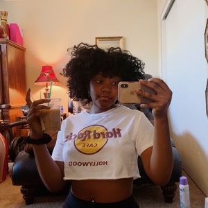 cropped Hard Rock Cafe t-shirt